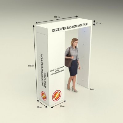 Express Stand | dezenfektan istasyonu dezenfektan standı hijyen standı sensörlü dispenser standı 2020