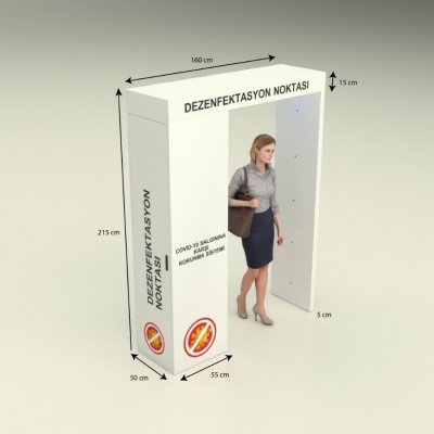 Express Stand | dezenfektan istasyonu dezenfektan standı hijyen standı sensörlü dispenser standı 